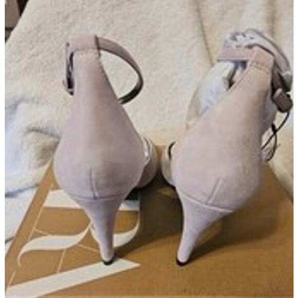 ZARA Almond-Shaped Toe Leather Heels NWT Pink Size 10 - Picture 15 of 15